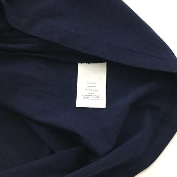 NEW! J.Crew Mercantile Slightly Cropped V-Neck Broken-In T-Shirt Navy - 2X - Picture 5 of 5